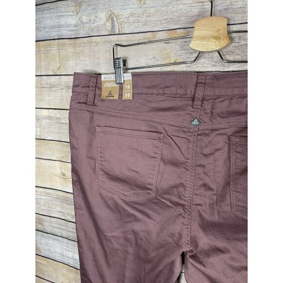 Prana Women's Plus 18 Kayla Dark Mauve Straight - Picture 7 of 12